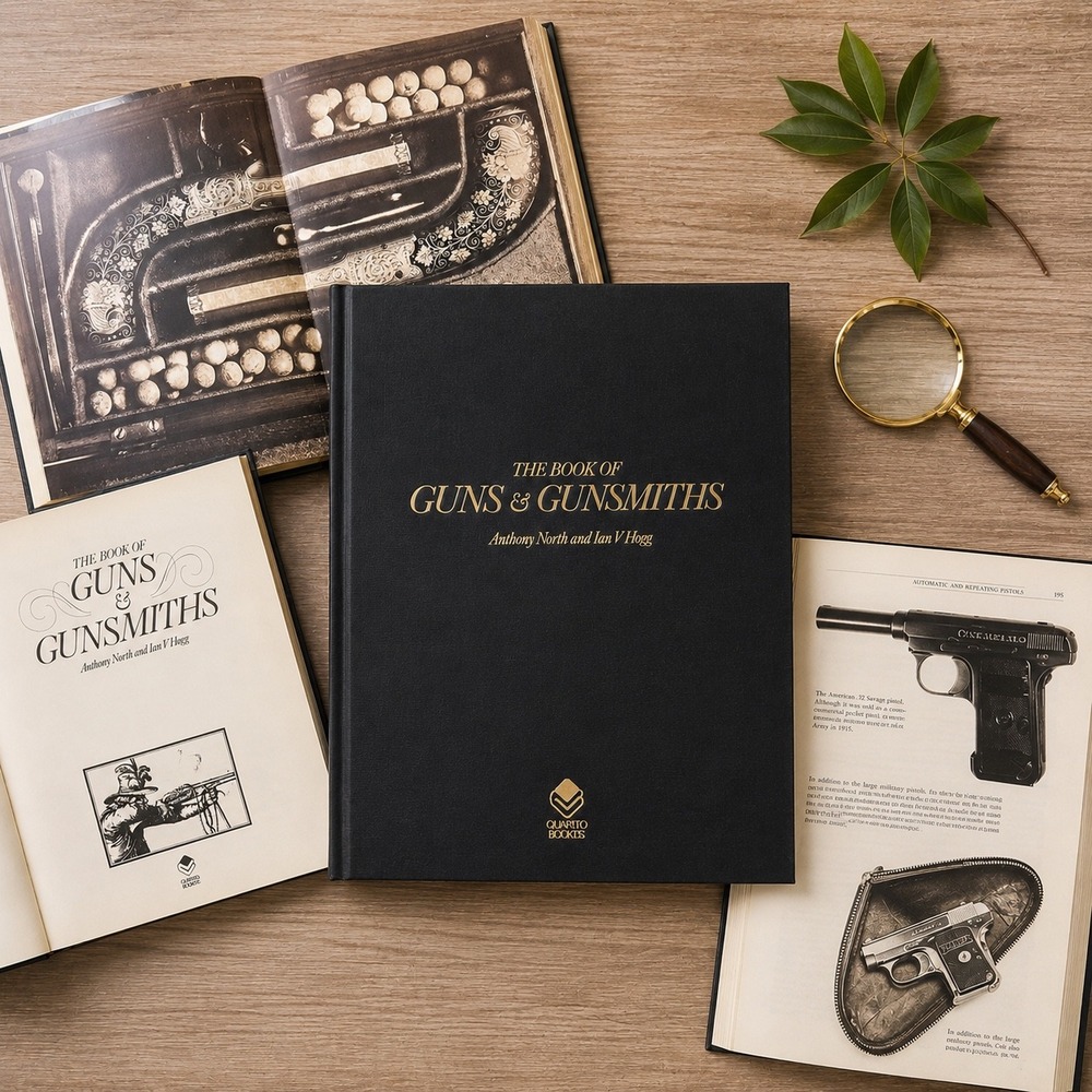 Vintage 1977 The Book of Guns & Gunsmiths Anthony North Ian V Hogg‎ Hardcover